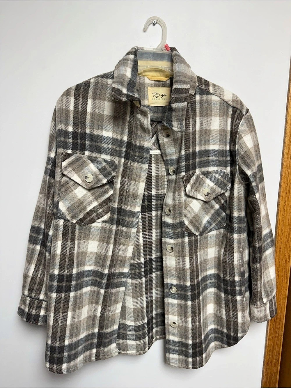 Jacket in Gray & Brown Like New